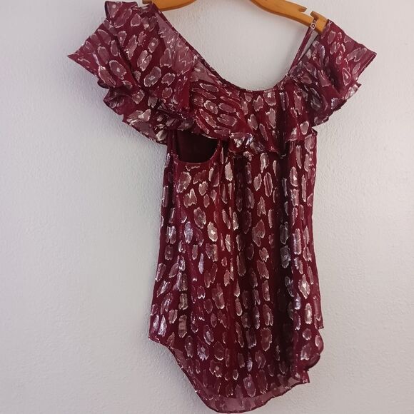 Veronica Beard Benton Silk Metallic Cold should size 0 - Picture 8 of 8